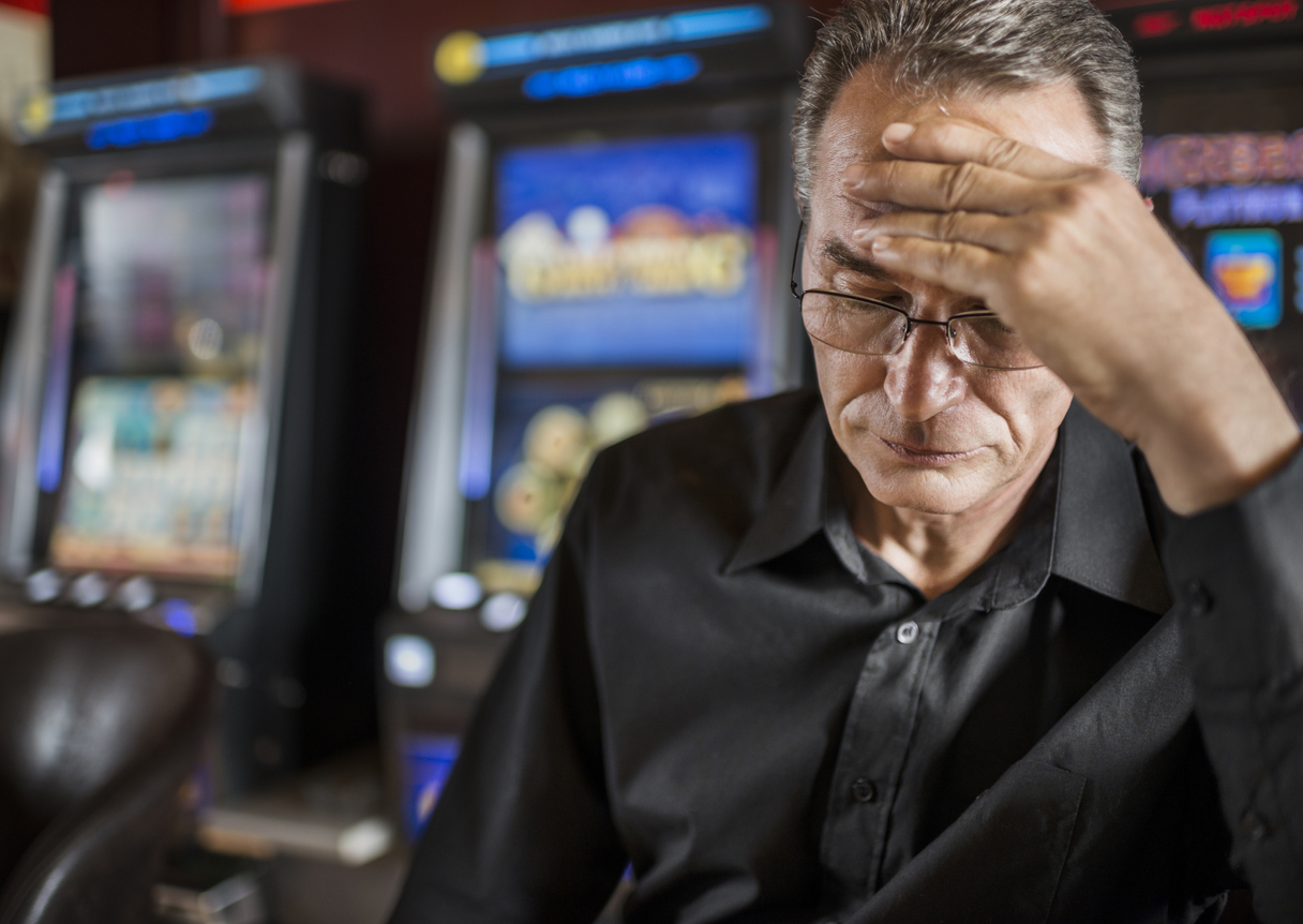 man at a casino