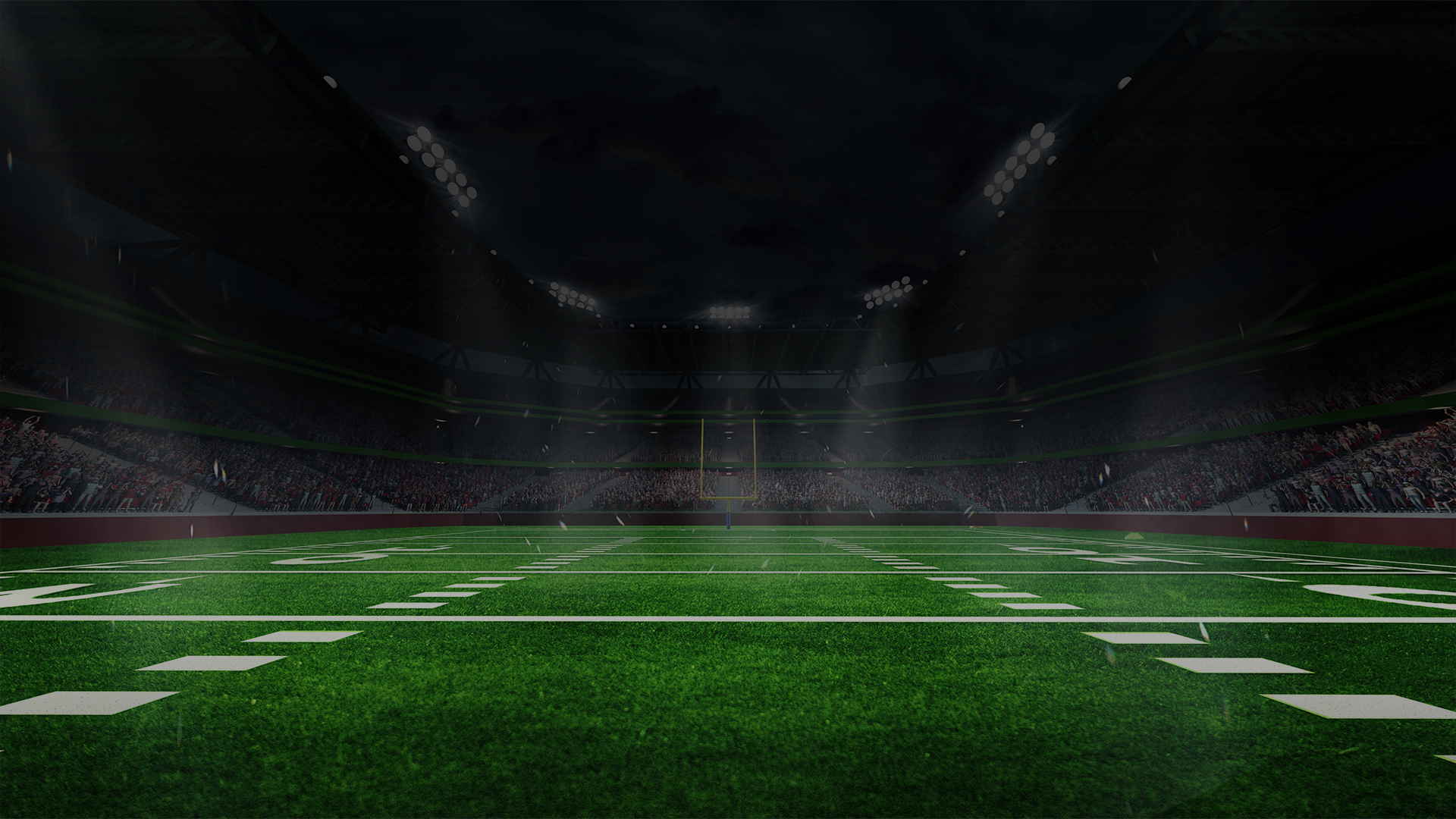 Empty American football stadium