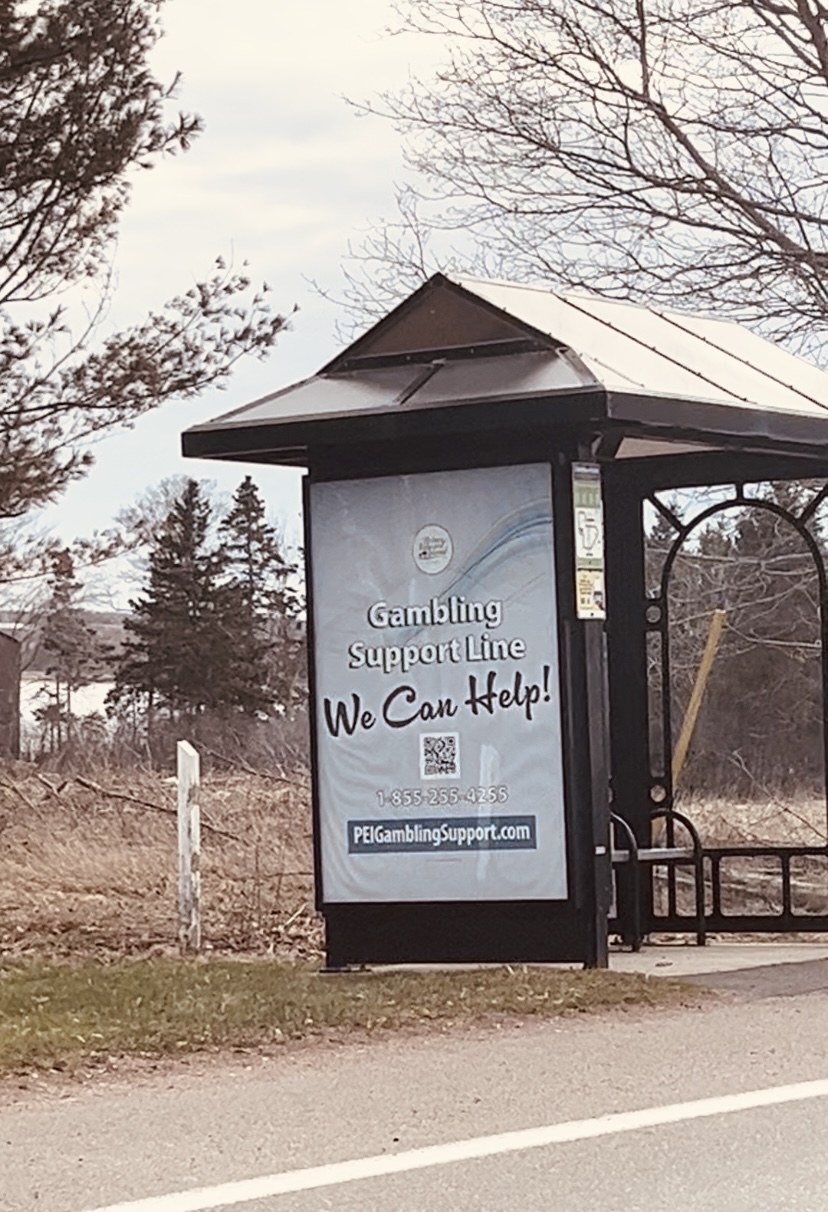 Bus shelter sign