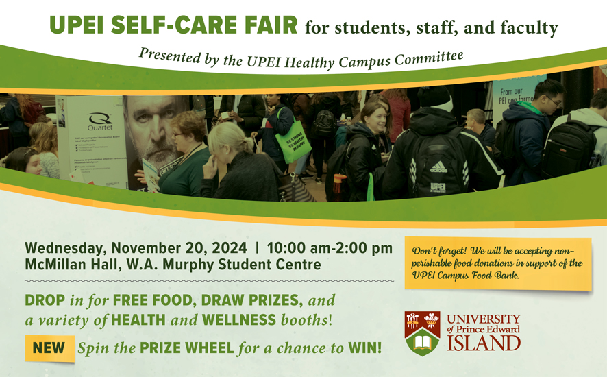 UPEI Self Care Fair poster